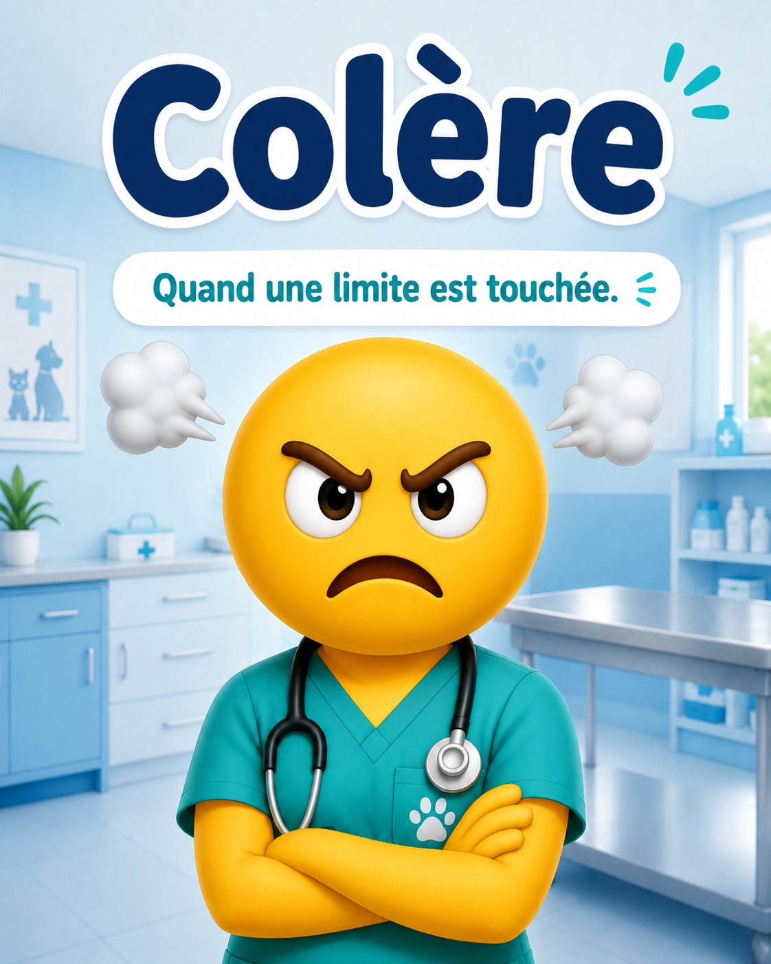 Vétémoji Colère.