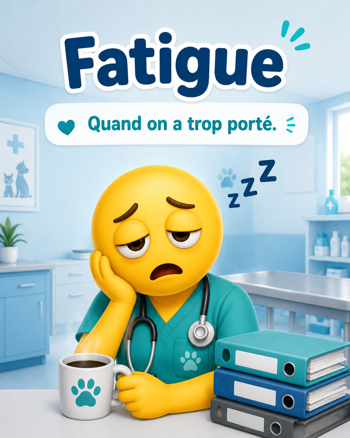 Vétémoji Fatigue.
