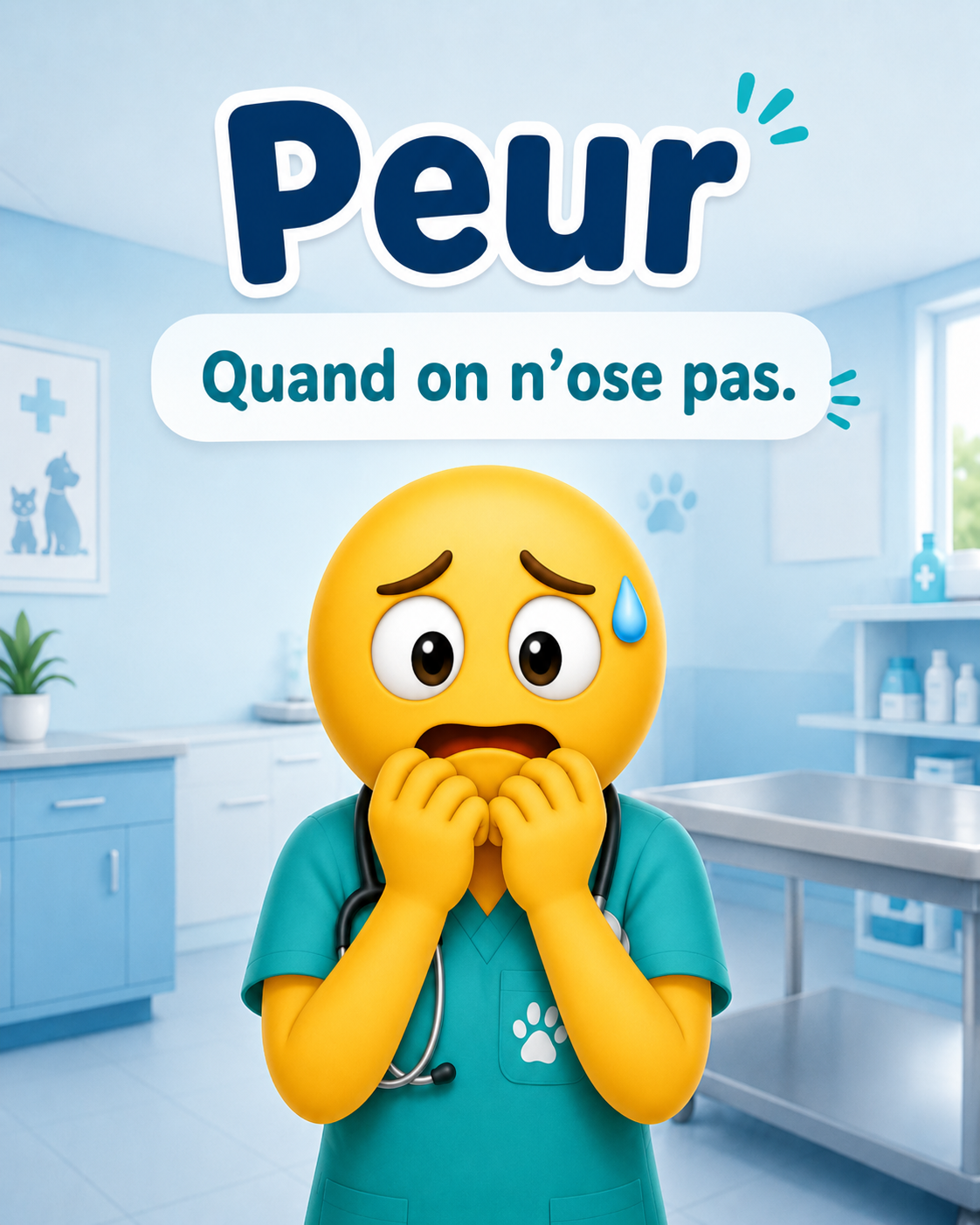 Vétémoji Peur.
